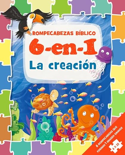 ROMPECABEZAS BÍBLICOS 6 EN 1: LA CREACIÓN