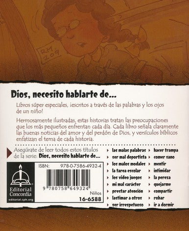 DIOS NECESITO HABLARTE DE SER IRRESPETUOSO