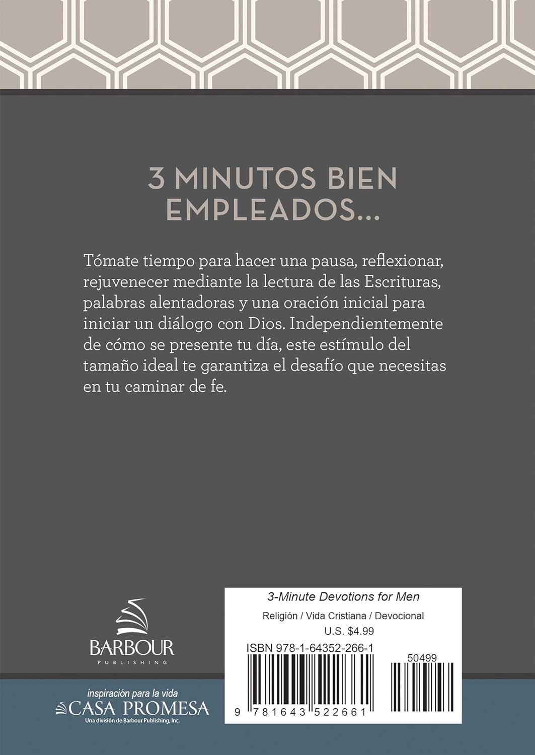 DEVOCIONALES DE 3 MINUTOS PARA HOMBRES