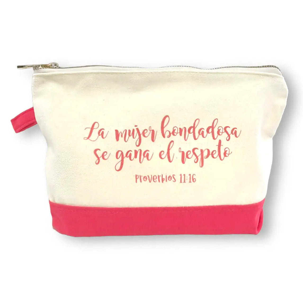 ESTUCHE DE ALGODÓN CON CIERRE: LA MUJER BONDADOSA... PROV. 11:16