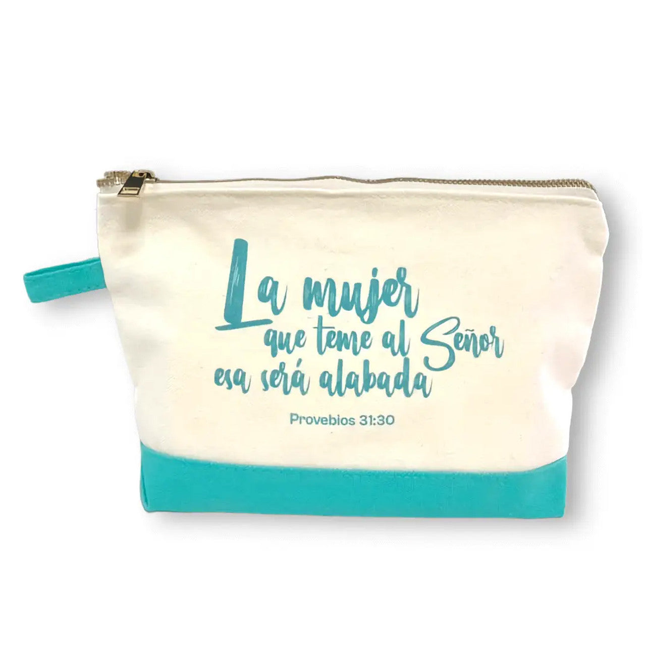 ESTUCHE DE ALGODÓN CON CIERRE: LA MUJER QUE TEME AL SEÑOR... - PROV. 31:30