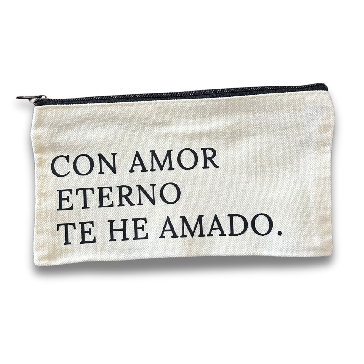CARTUCHERA EN TELA: AMOR ETERNO