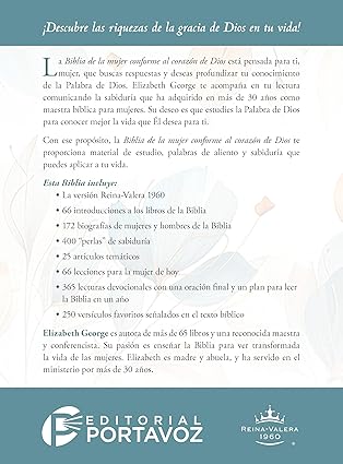 RVR60: LA BIBLIA DE LA MUJER CONFORME AL CORAZÓN DE DIOS