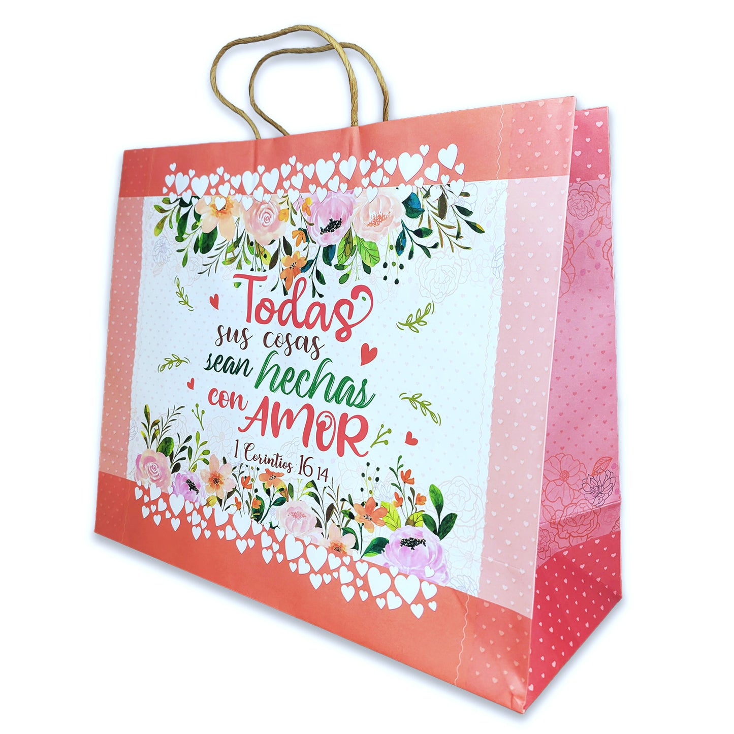 BOLSA DE REGALO: TODAS SUS COSAS SEAN HECHAS CON AMOR - 1 COR. 16:14