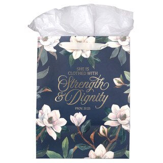 BOLSA DE REGALO: SHE IS CLOTHED WITH STRENGTH & DIGNITY