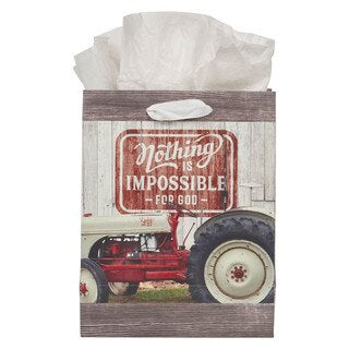 BOLSA DE REGALO: NOTHING IS IMPOSSIBLE FOR GOD