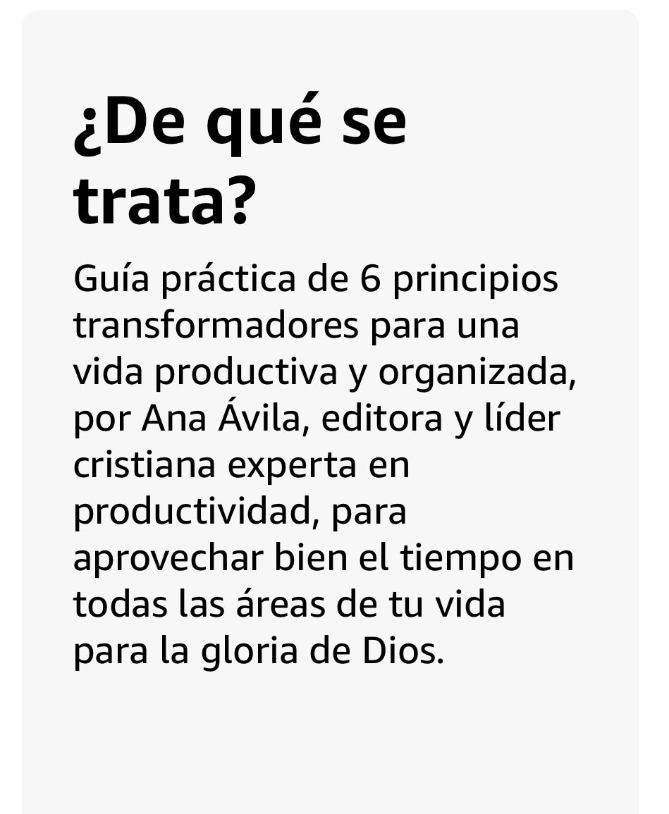 APROVECHA BIEN EL TIEMPO