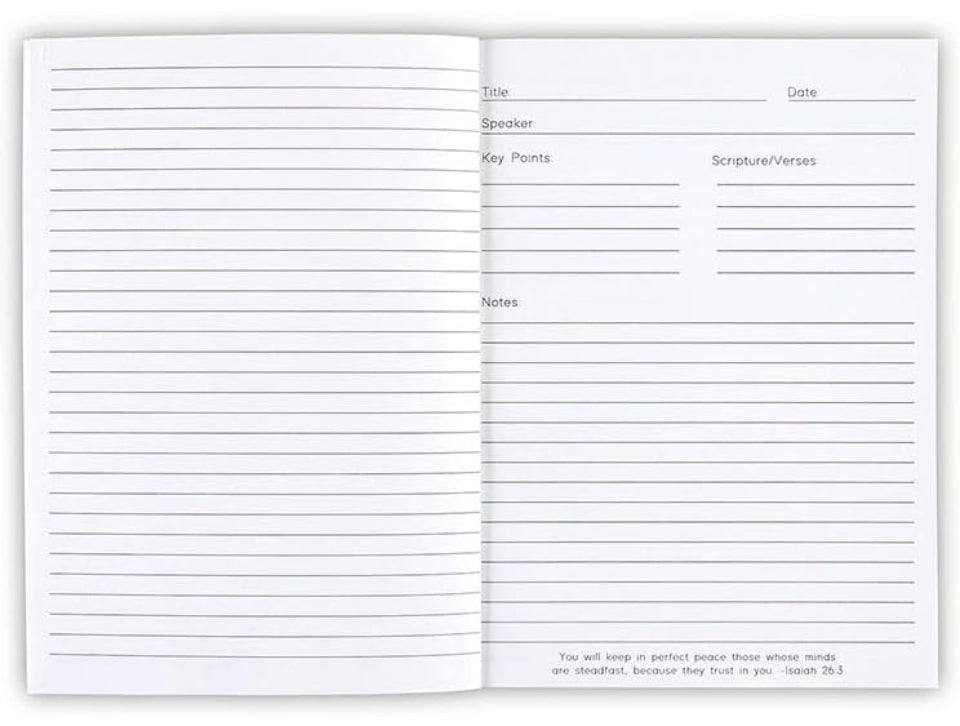 SPEAKER NOTES: LIBRETA DE NOTAS PARA PREDICAS