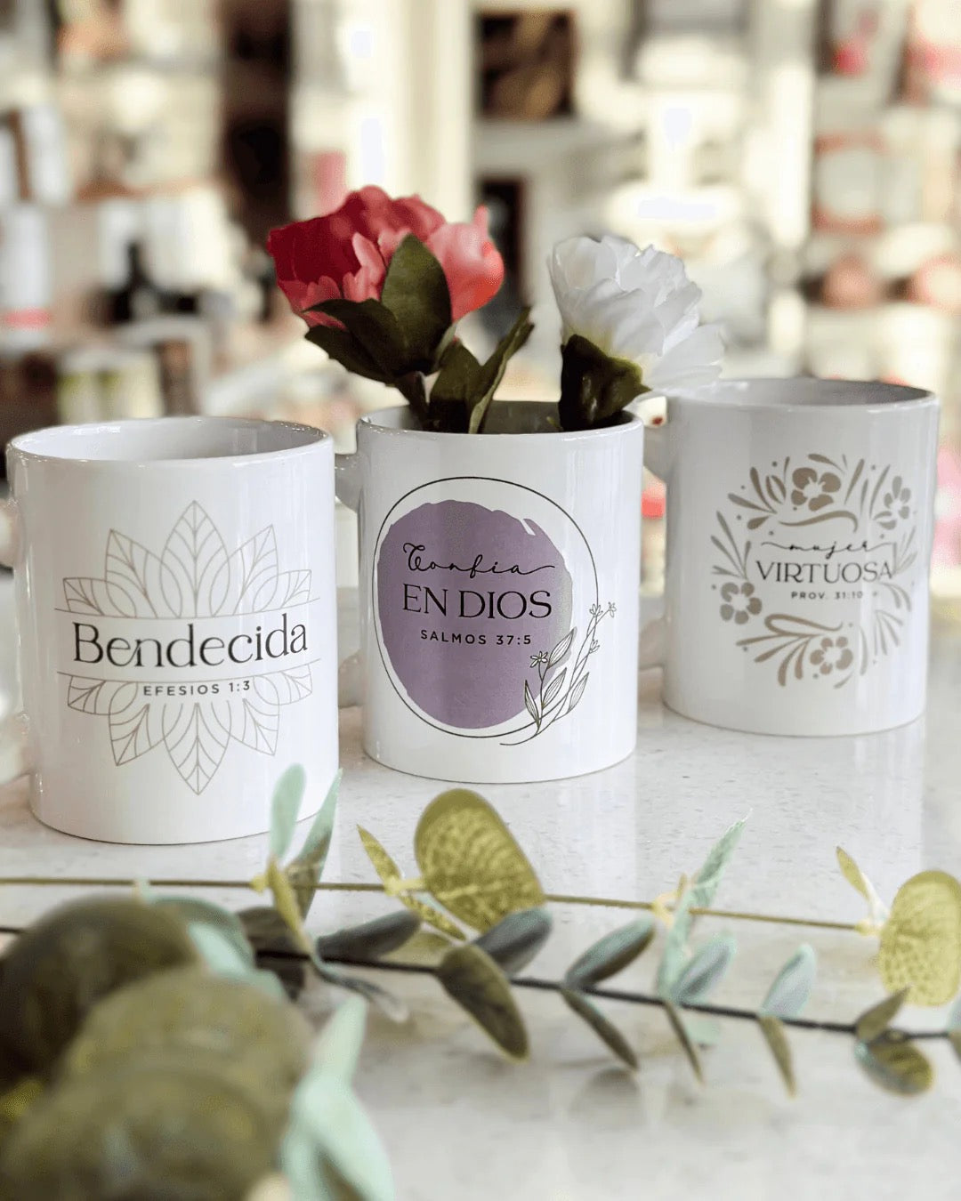 TAZA MINIMALISTA: BENDECIDA