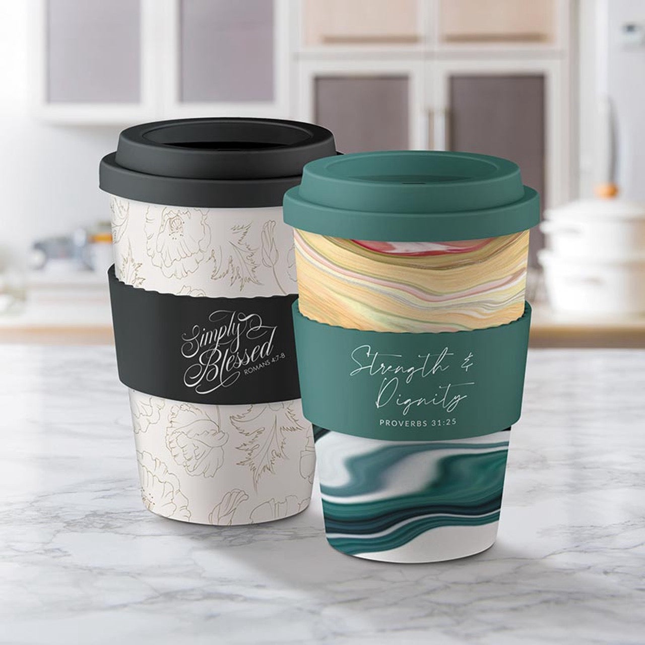 BAMBOO TUMBLER: SIMPLY BLESSED