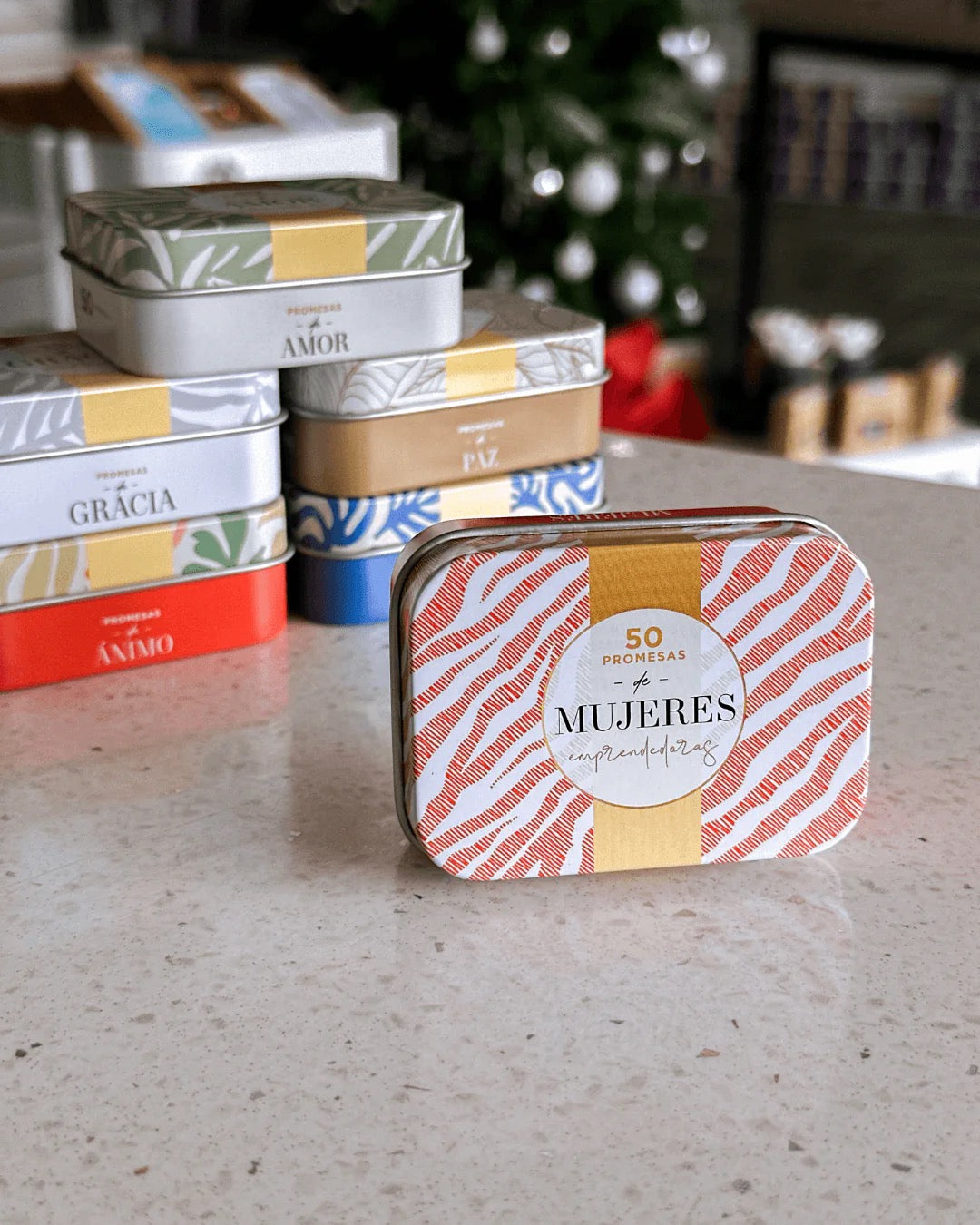 50 PROMESAS DE MUJERES: CAJA METÁLICA