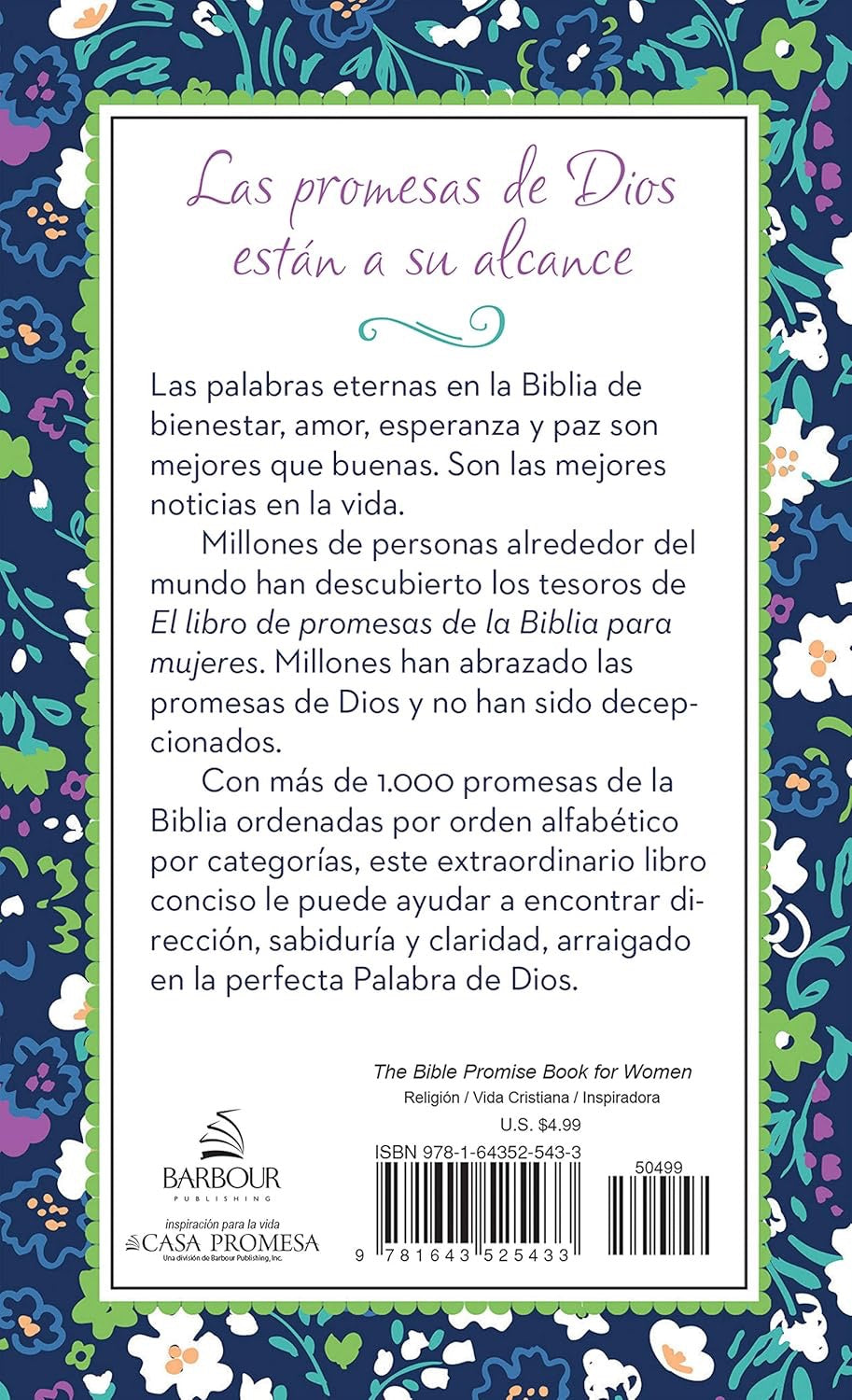 EL LIBRO DE PROMESAS PARA MUJERES: 1,000 PROMESAS