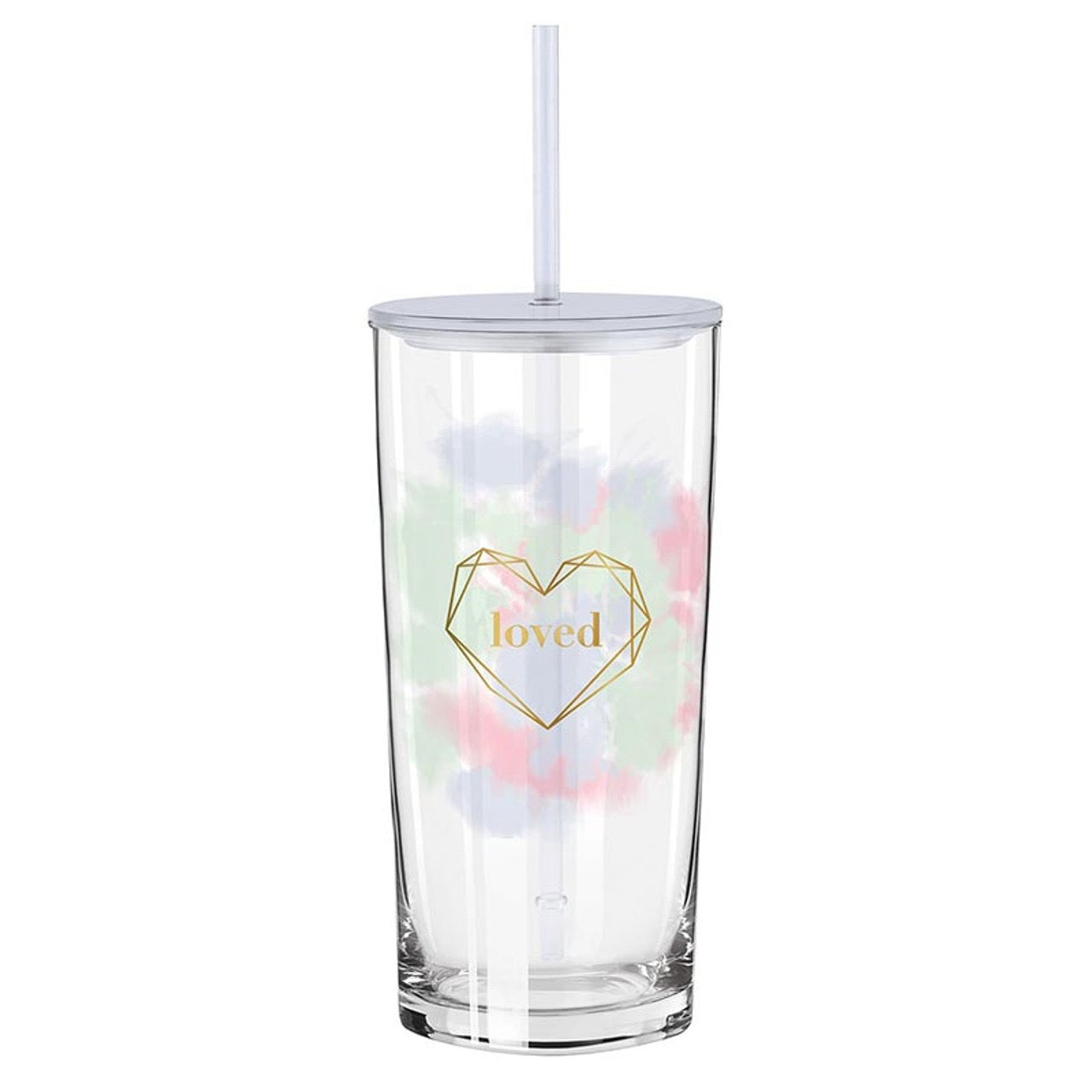 GLASS TUMBLER: LOVED