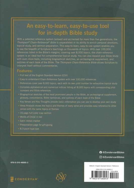 THOMPSON CHAIN REFERENCE BIBLE