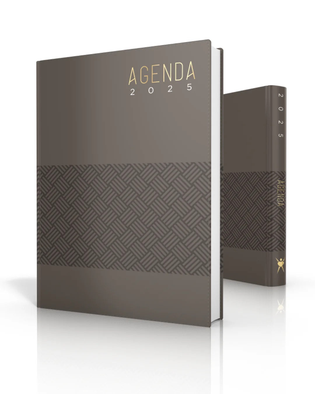 AGENDA 2025: MARRÓN SIMIL PIEL
