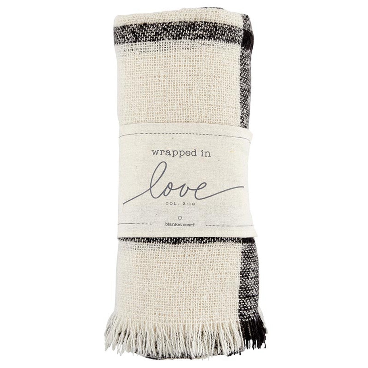 BUFANDA DE CUADROS GRANDES: WRAPPED IN LOVE