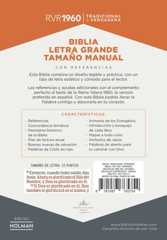 RVR60: SANTA BIBLIA LETRA GRANDE - ÍNDICE