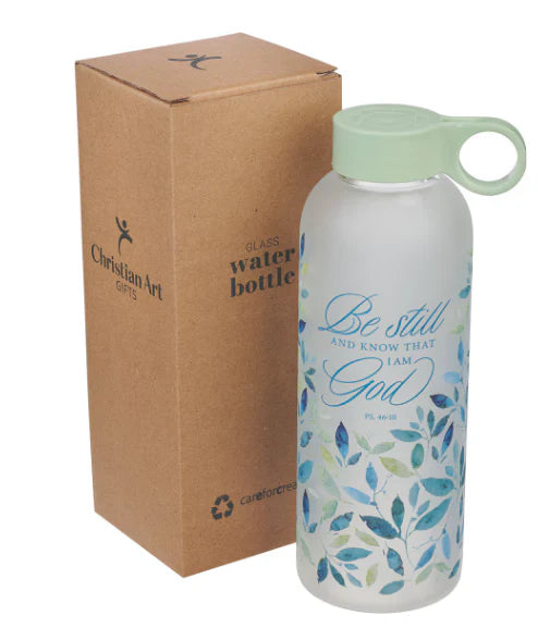 BOTELLA EN CRISTAL: BE STILL