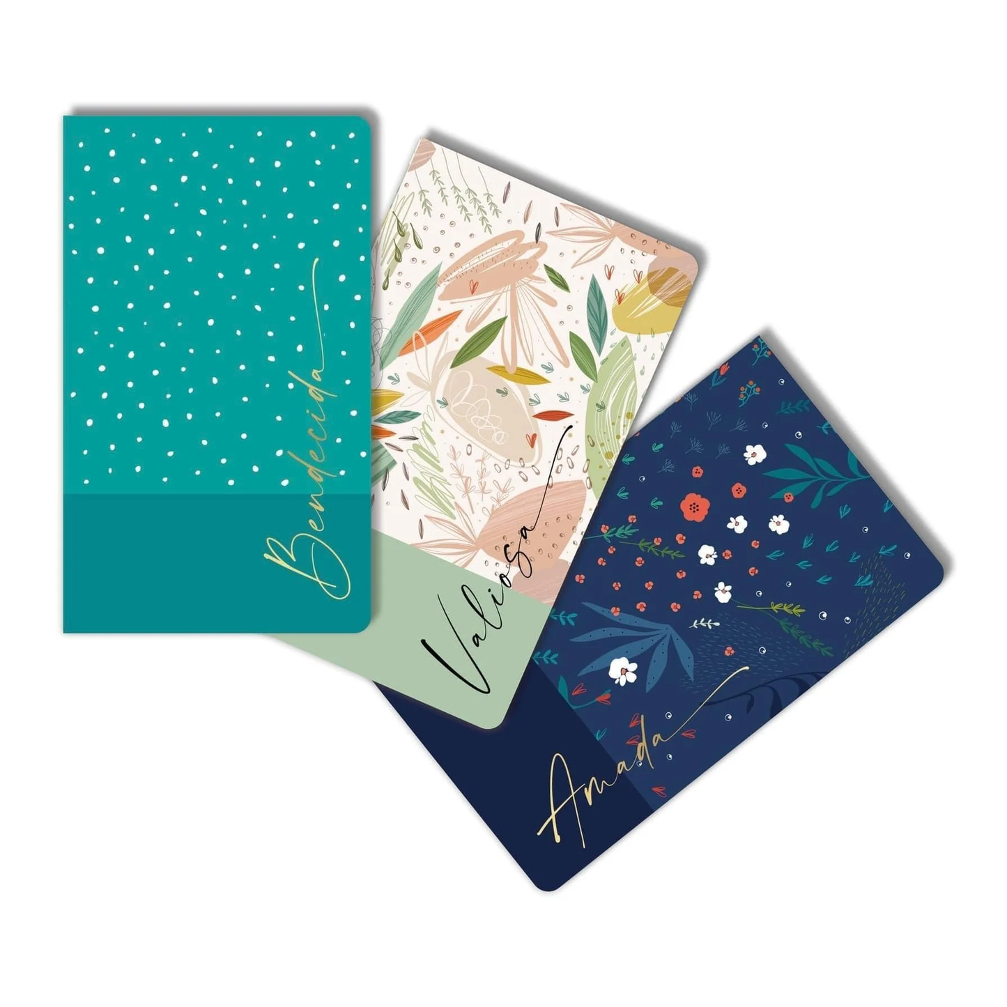 LIBRETAS: AMADA, BENDECIDA, VALIOSA: PAQUETE DE 3