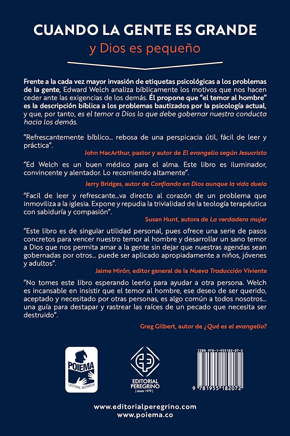 CUANDO LA GENTE ES GRANDE Y DIOS ES PEQUENO