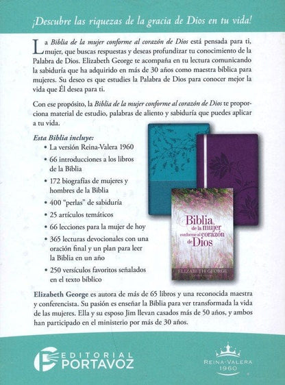 RVR60: BIBLIA DE LA MUJER CONFORME AL CORAZÓN DE DIOS