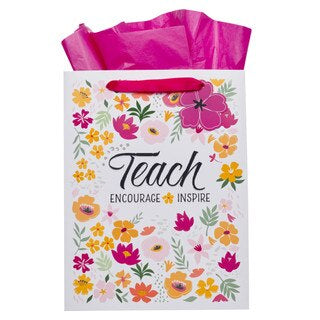 BOLSA DE REGALO: TEACH ENCOURAGE INSPIRE