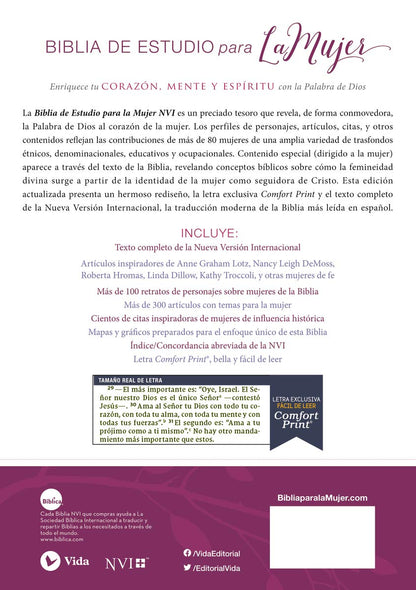NVI: BIBLIA DE ESTUDIO PARA LA MUJER