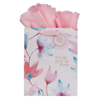 BOLSA DE REGALO: NEVER GIVE UP. EVER