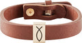 PULSERA DE CUERO AJUSTABLE: PIEZA CON UN PEZ
