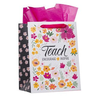 BOLSA DE REGALO: TEACH ENCOURAGE INSPIRE
