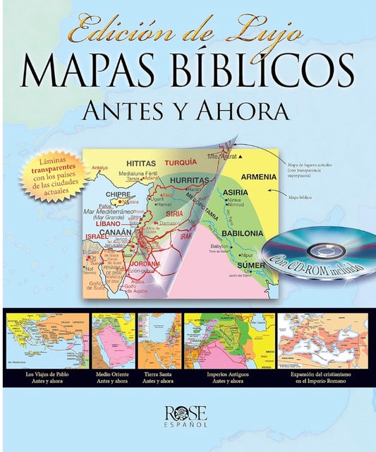 MAPAS BÍBLICOS ANTES Y AHORA: EDICIÓN DE LUJO