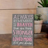 CUADRO DECORATIVO: ALWAYS REMEMBER”