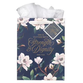 BOLSA DE REGALO: SHE IS CLOTHED WITH STRENGTH & DIGNITY