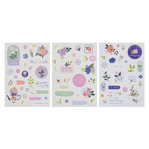 “STICKERS” PARA JOURNALING: FLORECE