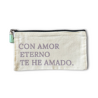 CARTUCHERA EN TELA: AMOR ETERNO