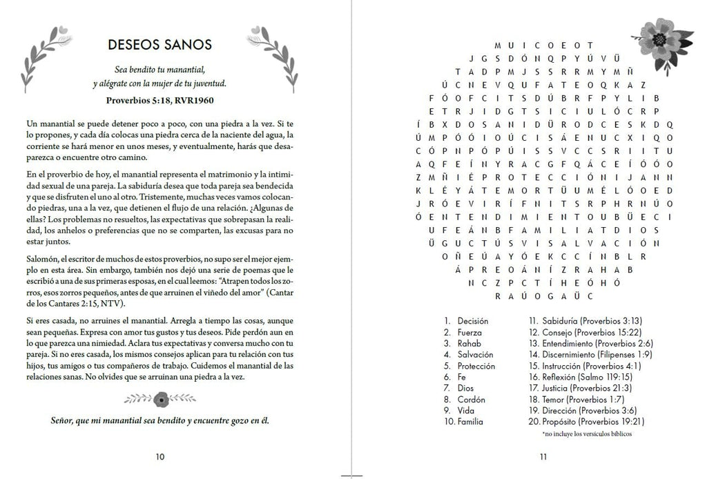100 DEVOCIONALES PARA MUJERES CON SOPAS DE LETRAS
