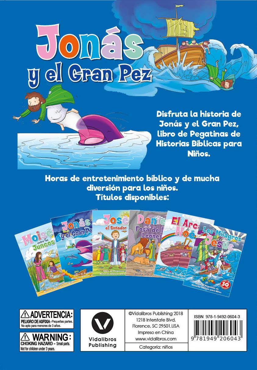 LIBRO DE PEGATINAS: JONÁS Y EL GRAN PEZ