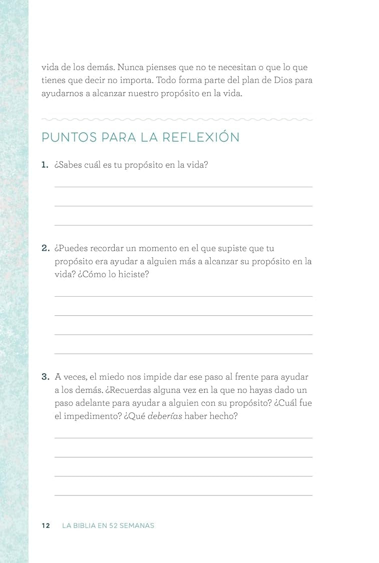 LA BIBLIA EN 52 SEMANAS