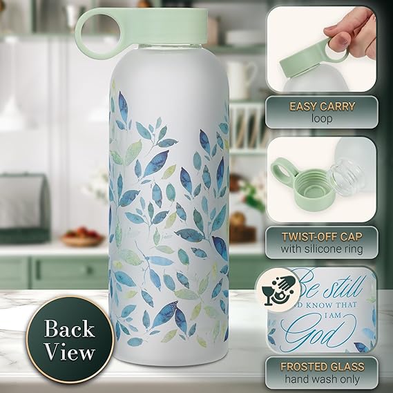 BOTELLA EN CRISTAL: BE STILL