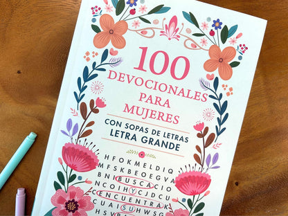 100 DEVOCIONALES PARA MUJERES CON SOPAS DE LETRAS