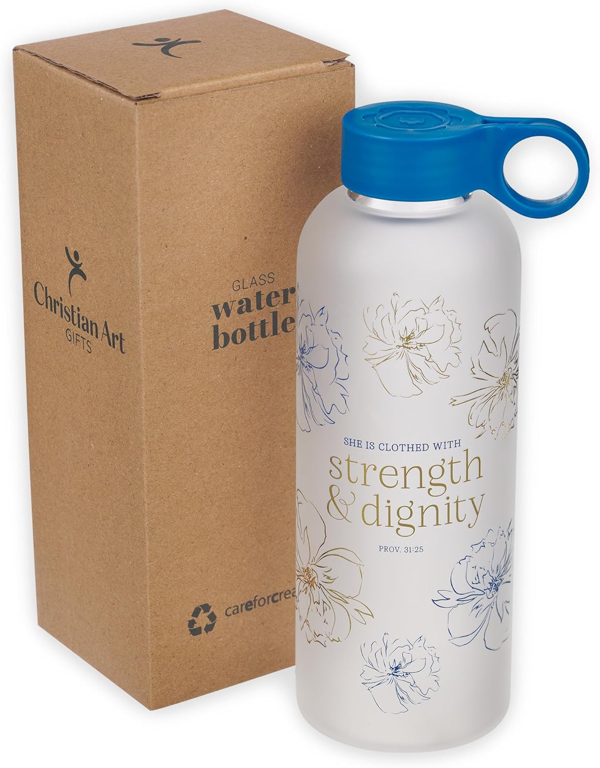 BOTELLA DE CRISTAL: STRENGH & DIGNITY