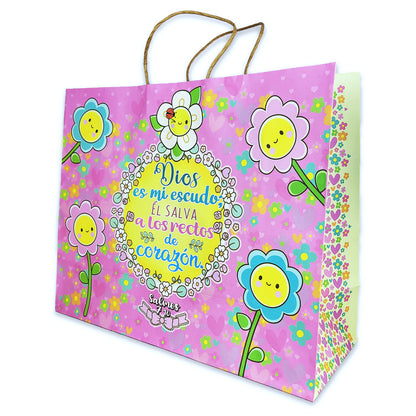 BOLSA DE REGALO: DIOS ES MI ESCUDO - SALMOS 7:10