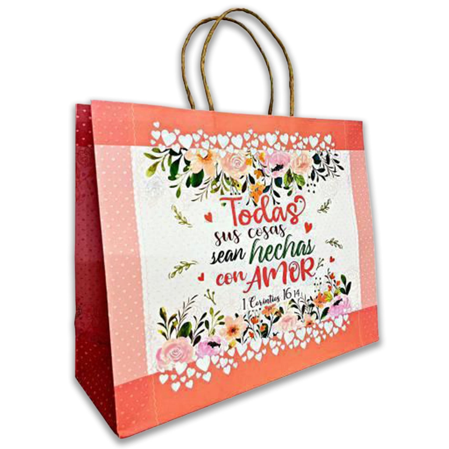 BOLSA DE REGALO: TODAS SUS COSAS SEAN HECHAS CON AMOR - 1 COR. 16:14