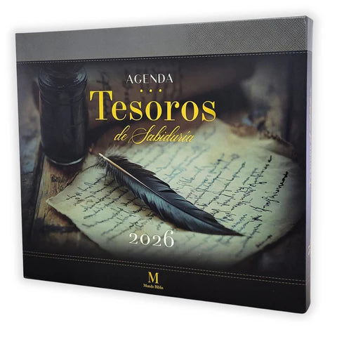 AGENDA 2026:  TESOROS DE SABIDURÍA COLOR NEGRO