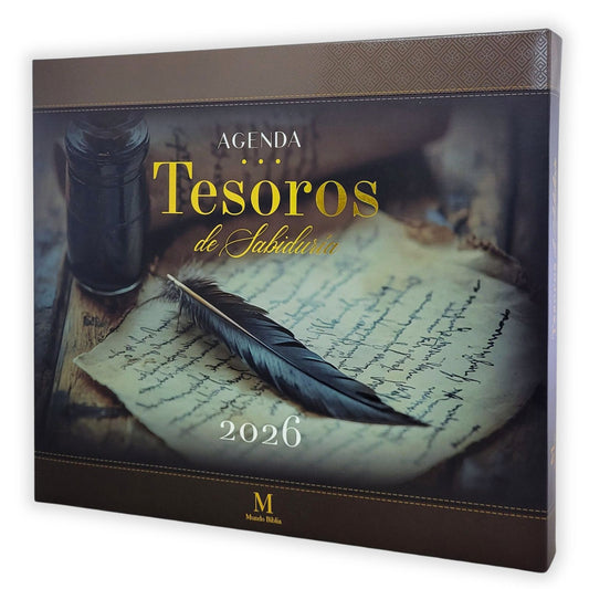 AGENDA 2026: TESOROS DE SABIDURÍA COLOR CAFÉ