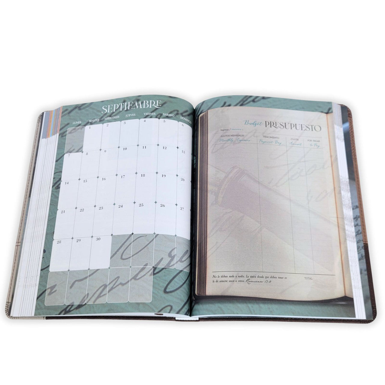 AGENDA 2026: TESOROS DE SABIDURÍA COLOR CAFÉ