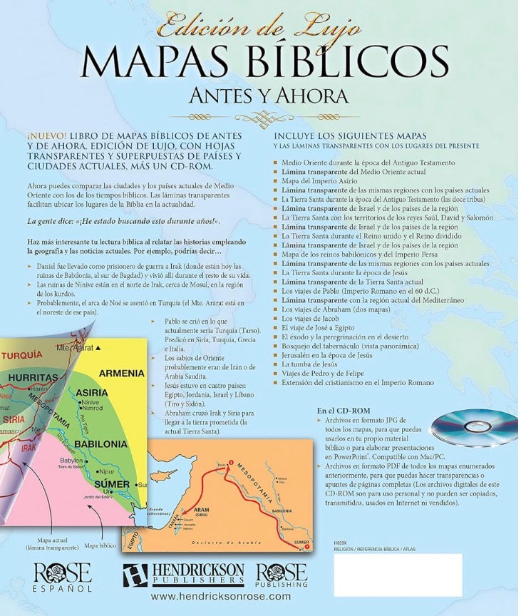 MAPAS BÍBLICOS ANTES Y AHORA: EDICIÓN DE LUJO