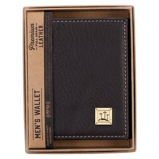WALLET: THREE CROSSES ESPRESSO BROWN