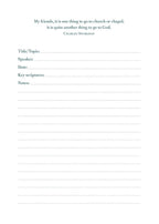 SERMON NOTES