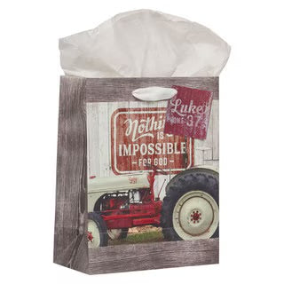 BOLSA DE REGALO: NOTHING IS IMPOSSIBLE FOR GOD